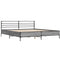vidaXL Bed Frame without Mattress Grey Sonoma 200x200 cm