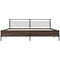 vidaXL Bed Frame without Mattress Brown Oak 200x200 cm