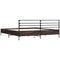 vidaXL Bed Frame without Mattress Brown Oak 200x200 cm