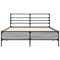 vidaXL Bed Frame without Mattress Grey Sonoma 140x190 cm