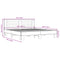 vidaXL Bed Frame without Mattress Brown Oak 200x200 cm