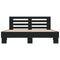 vidaXL Bed Frame without Mattress Black 150x200 cm King Size