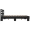 vidaXL Bed Frame without Mattress Black 150x200 cm King Size
