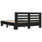 vidaXL Bed Frame without Mattress Black 150x200 cm King Size