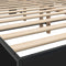 vidaXL Bed Frame without Mattress Black 150x200 cm King Size