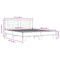 vidaXL Bed Frame without Mattress Black 150x200 cm King Size