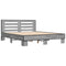 vidaXL Bed Frame without Mattress Grey Sonoma 150x200 cm King Size