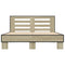 vidaXL Bed Frame without Mattress Sonoma Oak 140x200 cm