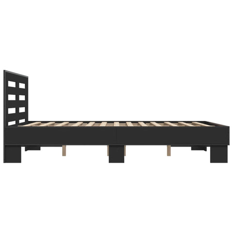 vidaXL Bed Frame without Mattress Black 120x200 cm