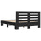 vidaXL Bed Frame without Mattress Black 120x200 cm