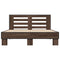 vidaXL Bed Frame without Mattress Brown Oak 120x200 cm
