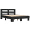 vidaXL Bed Frame without Mattress Black 140x190 cm