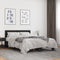 vidaXL Bed Frame without Mattress Black 140x190 cm