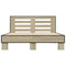 vidaXL Bed Frame without Mattress Sonoma Oak 140x190 cm