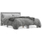 vidaXL Bed Frame without Mattress Grey Sonoma 140x190 cm
