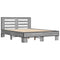 vidaXL Bed Frame without Mattress Grey Sonoma 140x190 cm