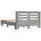vidaXL Bed Frame without Mattress Grey Sonoma 140x190 cm