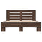 vidaXL Bed Frame without Mattress Brown Oak 140x190 cm