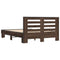 vidaXL Bed Frame without Mattress Brown Oak 140x190 cm