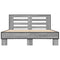 vidaXL Bed Frame without Mattress Grey Sonoma 120x190 cm Small Double