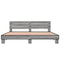 vidaXL Bed Frame without Mattress Grey Sonoma 200x200 cm