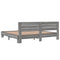 vidaXL Bed Frame without Mattress Grey Sonoma 200x200 cm