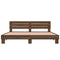 vidaXL Bed Frame without Mattress Brown Oak 200x200 cm