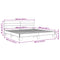 vidaXL Bed Frame without Mattress Brown Oak 200x200 cm