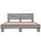 vidaXL Bed Frame without Mattress Grey Sonoma 150x200 cm King Size