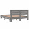 vidaXL Bed Frame without Mattress Grey Sonoma 150x200 cm King Size