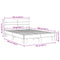 vidaXL Bed Frame without Mattress Sonoma Oak 140x200 cm