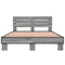 vidaXL Bed Frame without Mattress Grey Sonoma 140x200 cm
