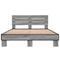 vidaXL Bed Frame without Mattress Grey Sonoma 120x200 cm