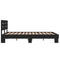 vidaXL Bed Frame without Mattress Black 135x190 cm Double