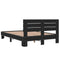 vidaXL Bed Frame without Mattress Black 135x190 cm Double