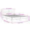 vidaXL Bed Frame without Mattress Black 135x190 cm Double