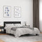 vidaXL Bed Frame without Mattress Black 135x190 cm Double
