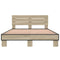 vidaXL Bed Frame without Mattress Sonoma Oak 135x190 cm Double