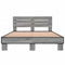 vidaXL Bed Frame without Mattress Grey Sonoma 135x190 cm Double