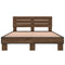 vidaXL Bed Frame without Mattress Brown Oak 135x190 cm Double