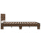 vidaXL Bed Frame without Mattress Brown Oak 135x190 cm Double