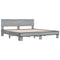 vidaXL Bed Frame without Mattress Grey Sonoma 200x200 cm