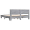 vidaXL Bed Frame without Mattress Grey Sonoma 200x200 cm