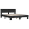 vidaXL Bed Frame without Mattress Black 150x200 cm King Size
