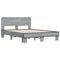 vidaXL Bed Frame without Mattress Grey Sonoma 120x200 cm