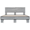vidaXL Bed Frame without Mattress Grey Sonoma 120x200 cm