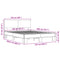 vidaXL Bed Frame without Mattress Grey Sonoma 120x200 cm