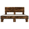 vidaXL Bed Frame without Mattress Smoked Oak 135x190 cm Double