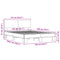 vidaXL Bed Frame without Mattress Smoked Oak 135x190 cm Double