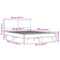 vidaXL Bed Frame without Mattress Brown Oak 140x190 cm